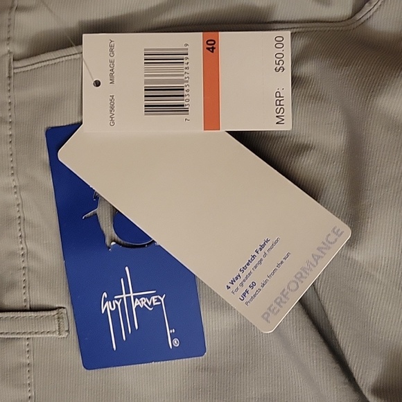 NWT: Guy Harvey Men's Performance Walking Shorts - Picture 8 of 15